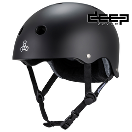 Triple 8 Deep Cover Helmet Black Matte