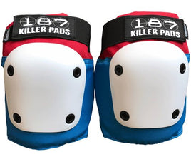 187 Fly Knee Pads Red | Blue | White Caps