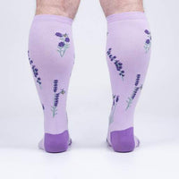 Sock it to Me Bees & Lavender Stretch Knee High Socks