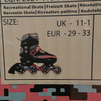 SFR Pixel Inline Skates Blue Pink