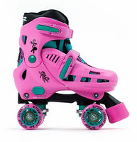 SFR Storm IV Quad Roller Skates Pink Green