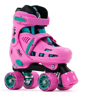 SFR Storm IV Quad Roller Skates Pink Green