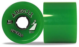 Abec 11 Zigzags Classic 70mm Green Wheels 4 Pack