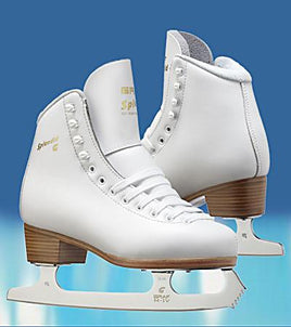Graf Prestige White Figure Skates w/ Club 2000 Blades