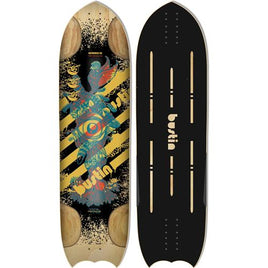 Bustin Boards Rat Mobile 36" Deck: Eye, Feather, Bird, Black and yellow stripes