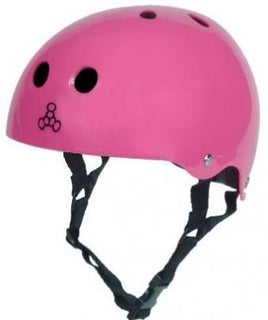 Triple 8 Brainsaver Helmet Pink Gloss w/ Black Liner