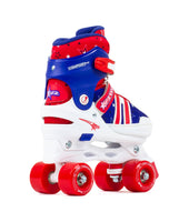 SFR Spectra Kids Adjustable Quad Skates -  Blue Red