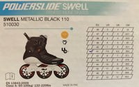 Powerslide Swell 110mm Metalic Black Inline Skates