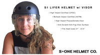 S1 Visor Helmet Black Matte