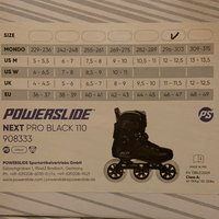 Powerslide Next Pro Black 110 Inline Skates