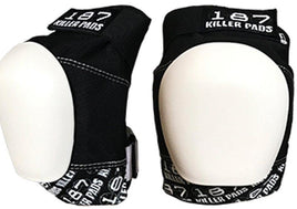 187 Pro Knee Pads Black | White Caps
